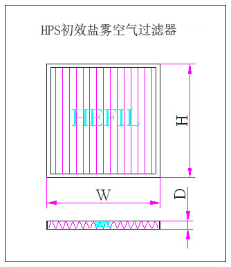 HPS初效盐雾空气过滤器框体结构